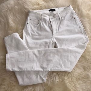 Ann Taylor Skinny White Jeans size 2